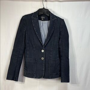 🍾Mexx Blue Tailored denim Blazer with Notched Lapels